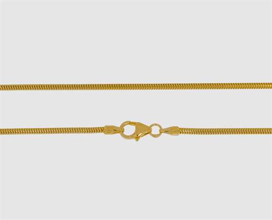 333 Gelbgold Schlangenkette 1,6 mm - 42 cm 