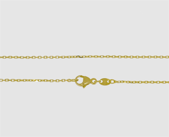 585 Gelbgold Ankerkette diamantiert 1,0 mm - 45 cm 1,0 mm