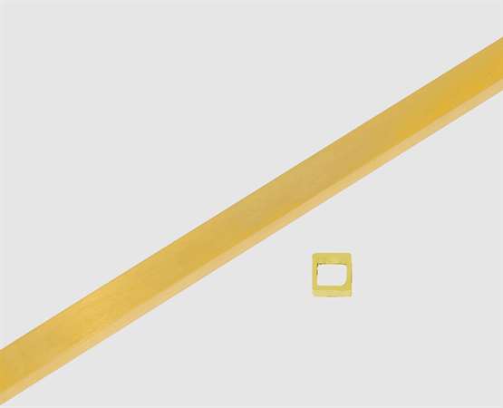750 Gelbgold Rohr vierkant 2,0 x 0,3 mm 2,0 x 0,3 mm