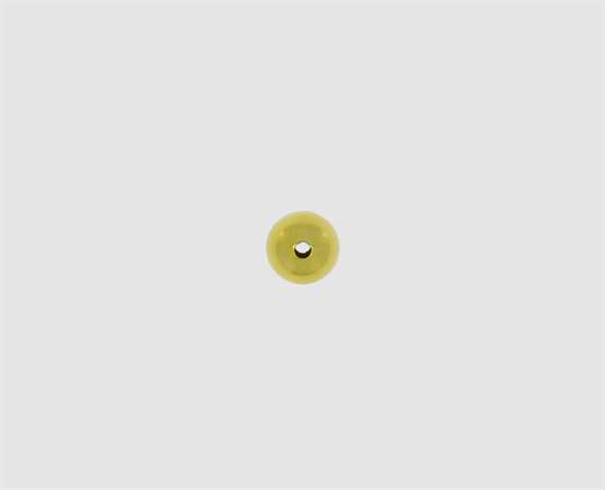925 Kugel vergoldet 6,0 mm - 2 Loch 6,0 mm