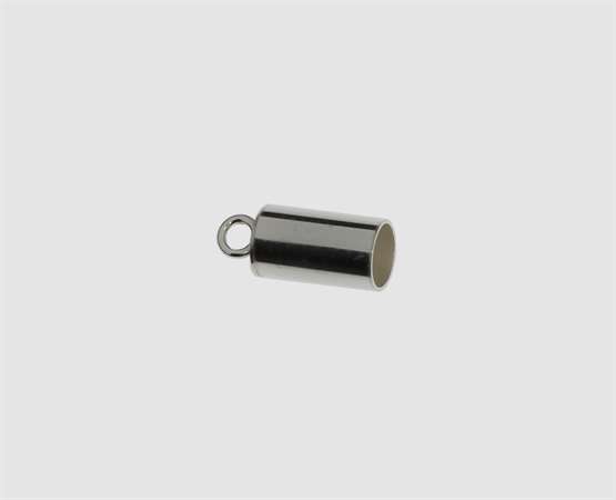 925 Silber Endkapsel lang 5,5/5,0 mm geschl. Öse 5,5 mm - 5,0 mm