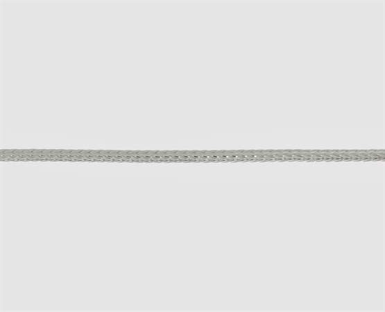 925 Silber Fuchsschwanzkette 1,9 mm rund 1,9 mm