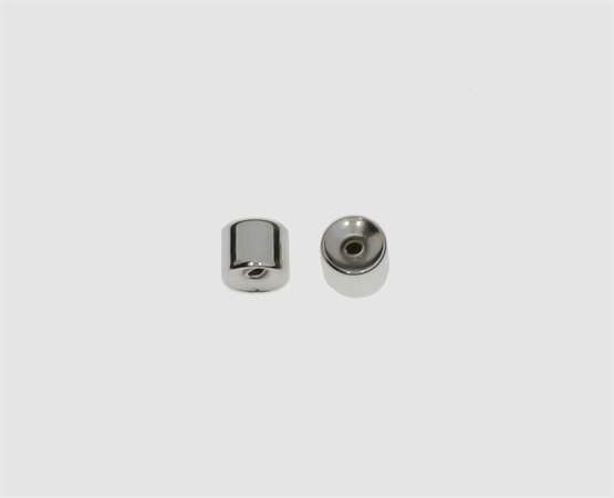 925 Silber Hohlzylinder 4,0 x 3,3 mm glatt hoch 4,0 x 3,3 mm glatt / hoch