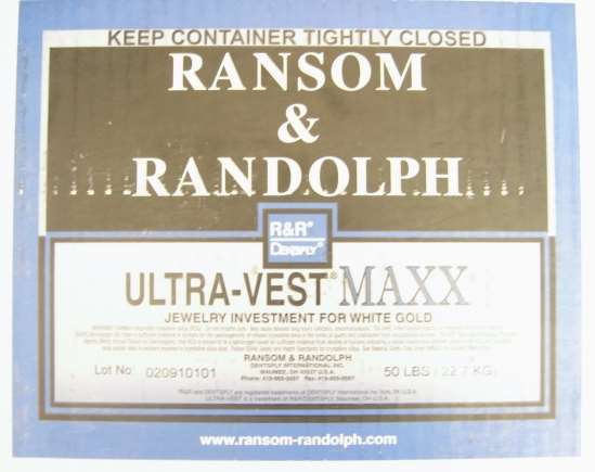 Einbettmasse R&R Ultravest MAXX f. Weißgold 22,7Kg 