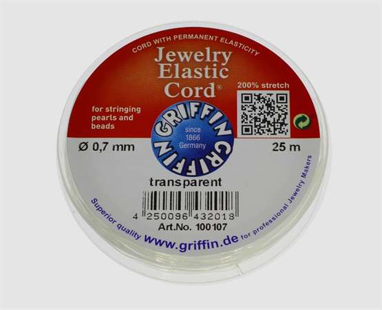 Elastic Cord transparent 0,7 mm- Meterware 