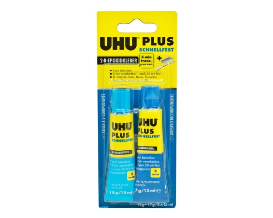 UHU Plus 2 Komponentenkleber schnellfest 5min 