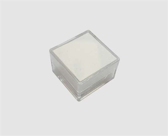 Kunststoffdose transp. 28x28x18 mm weiße Einlage 