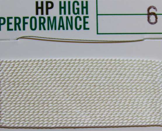 Perlseide High Performance weiß 2 Meter-2 Nadeln 