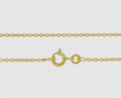 333 Gelbgold Ankerkette rund 1,5 mm - 50 cm 
