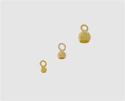 333 Gelbgoldkalotte kleine Öse offen 