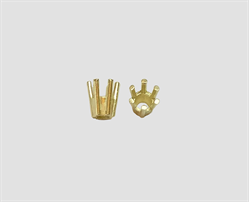 585 Gelbgold 6er-Chaton Steingröße 2,8 mm konisch 6,0 mm