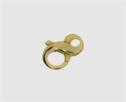 585 Gelbgold Karabiner 15,0 mm flach 8-form 15 mm flach 8 Form