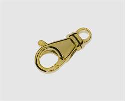 585 Gelbgold Karabiner 21,0 mm mit Drehöse 
