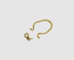 585 Gelbgold Ohrclipmechanik 14,0mm mit Drahtbügel 14,0 mm Drahtbügel