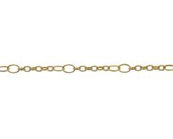 585 Gelbgoldkette Fantasie halbmassiv 