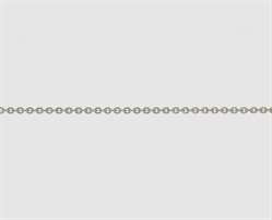 585 Weißgold Kette Anker rund 