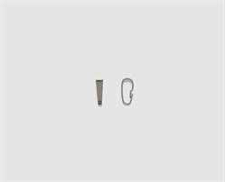 585 Weißgold Schlaufe 8,0 mm z. Einh. glatt 