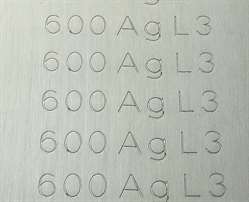 600 Silber Blechlot 0,3 mm L3 leicht, AT 680° Blechlot leicht L3