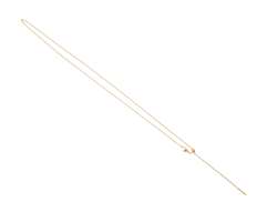 750 Gelbgold Anker rd. 1,1mm mit Verst.-Kugel-45cm 