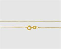 750 Gelbgold Ankerkette rund 0,8 mm - 45 cm 0,8 mm