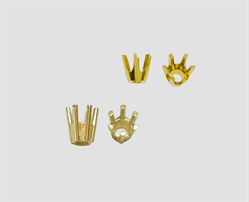 750 Gelbgold Chaton 6 Krappen - konisch 