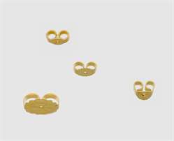 750 Gelbgold Ohrmutter gestanzt 