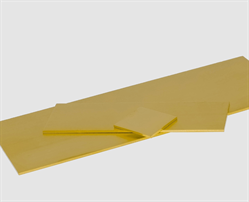 750 GG Blech 0,5 mm- sattgelb 0,5 mm