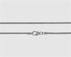 750 Weißgold Schlangenkette 1,6 mm - 42 cm 