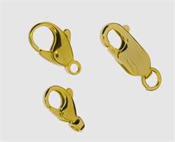 925 Karabiner vergoldet 