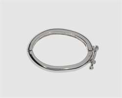 925 Kettenverkürzer rhodiniert 23 x 17 mm gerundet 