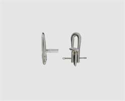 925 Silber Brustknopfmechanik 