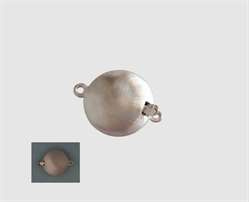 925 Silber Collierschließe Linse 13,0 mm mattiert 