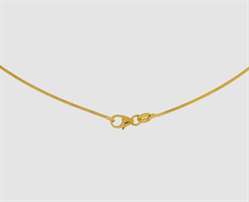 925 Silber goldplat Collier Omega 1,1mm-45 cm rund 