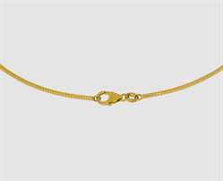 925 Silber goldplat Collier Omega 1,8mm-45 cm rund 