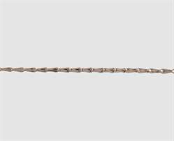 925 Silber Haferkornkette rund 1,1 mm 