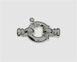 925 Silber Jumbofederring mit Kalotte 13,0 mm 