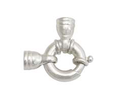 925 Silber Jumbofederring mit Kalotte 15,0 mm 