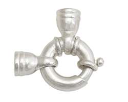 925 Silber Jumbofederring mit Kalotte 18,0 mm 