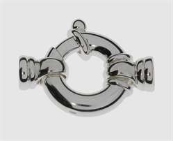 925 Silber Jumbofederring mit Kalotte 21,0 mm 