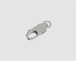 925 Silber Karabiner 14,0 mm flach 14 mm flach