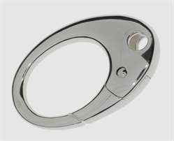 925 Silber Karabiner 38,0 x 25,0 mm oval 