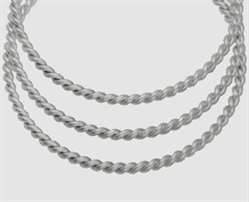 925 Silber Kordeldraht  2,5 mm 