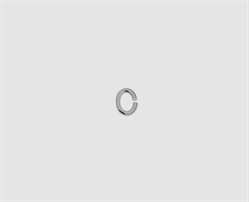 925 Silber Öse oval 5,0 x 0,9 mm - 10 Stück 5,0 x 0,9 mm