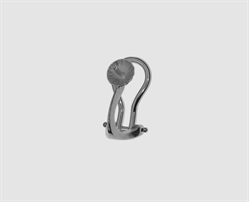 925 Silber Omega Clip mit Perlschale 5,0 mm 