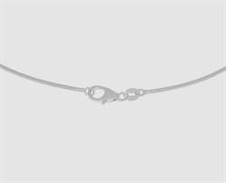 925 Silber Omega Collier- Länge  45 cm 