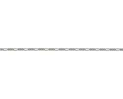 925 Silber Panzer 3:1 Figaro 3,4 x 1,6 mm 