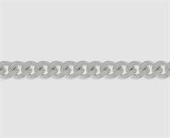 925 Silber Panzerketten diamantiert - Meterware 