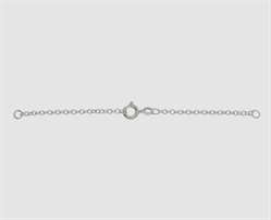 925 Silber Sicherheitskette mit Federring 