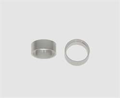 925 Silber Zargenfassung rund 