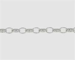 925 Silberkette Erbse 7,5 mm weit-oval 7,3 mm weit oval